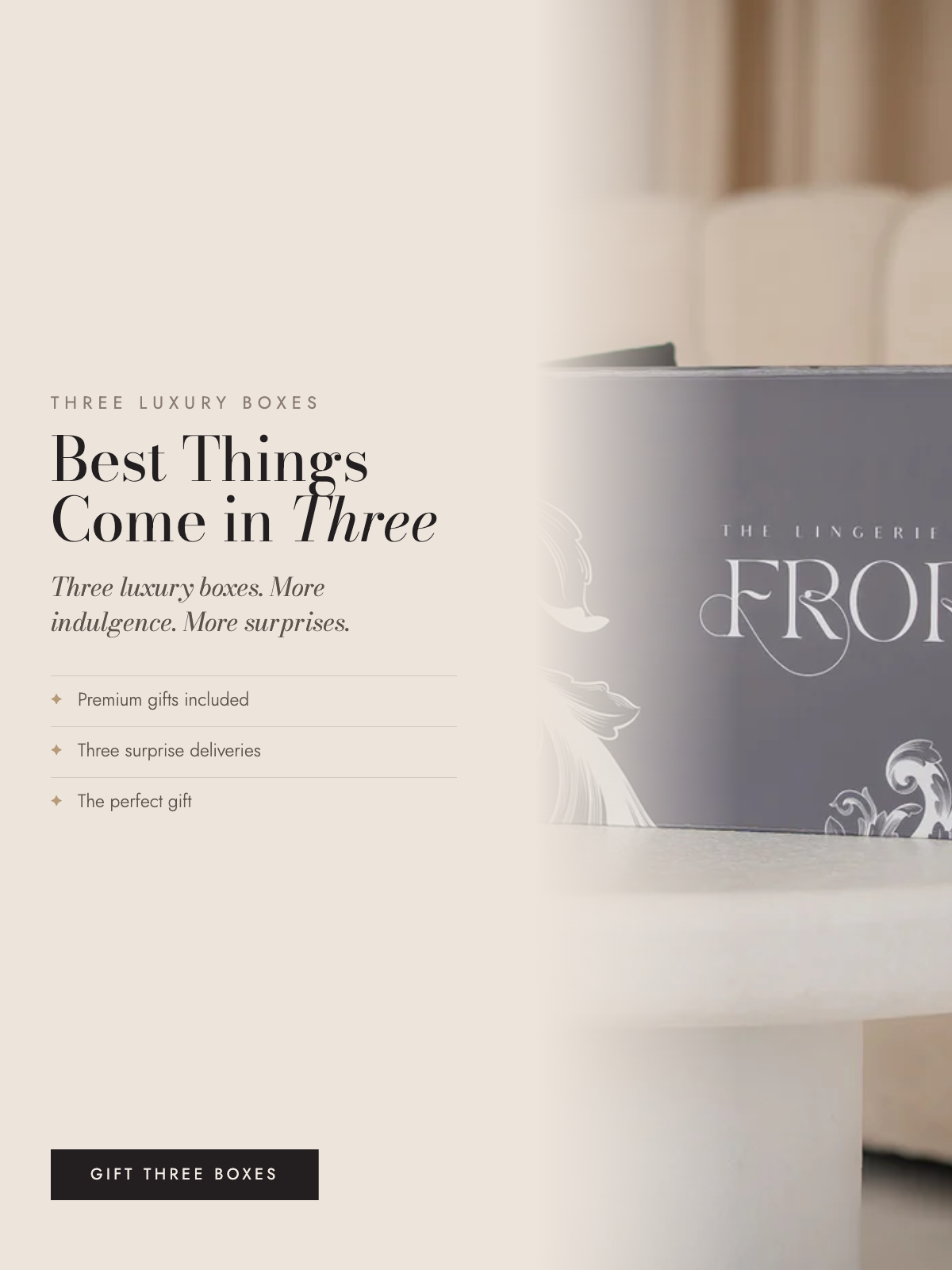 The Best Things Come in Three